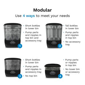 One Step? Baby Bottle Sterilizer and Dryer Advanced – Electric steam sterilizer with HEPA Filter