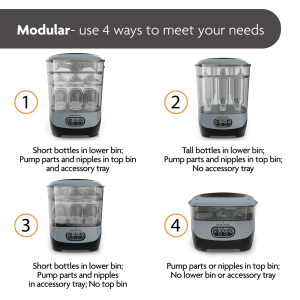 One Step? Baby Bottle Sterilizer and Dryer Advanced – Electric steam sterilizer with HEPA Filter