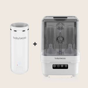 Perfect Travel Bundle: Superfast Portable Bottle Warmer + Portable Sterilizer Dryer Mini